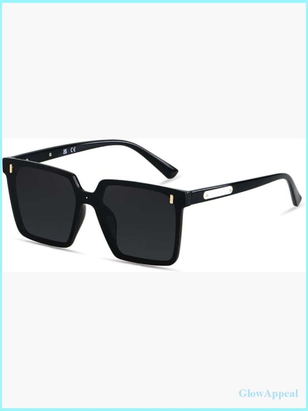 Oversized Square Sunglasses Women Men Retro Rimless Big Sun Glasses UV